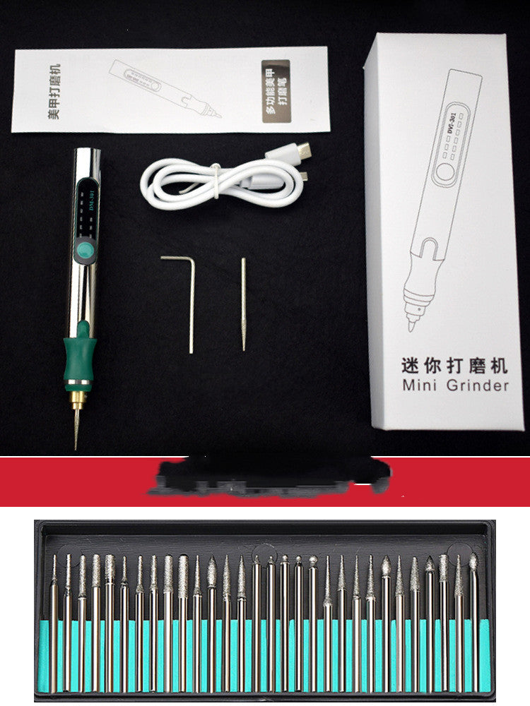Engraving pen with USB cable and standard packaging